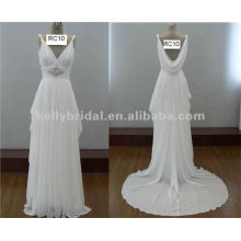 Kate's sister style,Great quality chiffon imported from Korea layer chiffon wedding dress